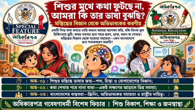 শিশুর মুখে কথা ফুটছে না, আমরা কি তার ভাষা বুঝছি? মস্তিষ্কের বিজ্ঞান থেকে অভিভাবকের করণীয়